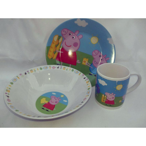 Set of dishes Interos PEPPA PIG porcelain
