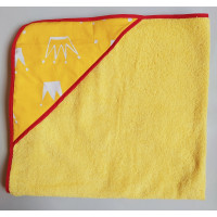 The corner for swimming is yellow