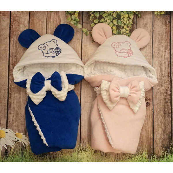 Teddy peach envelope
