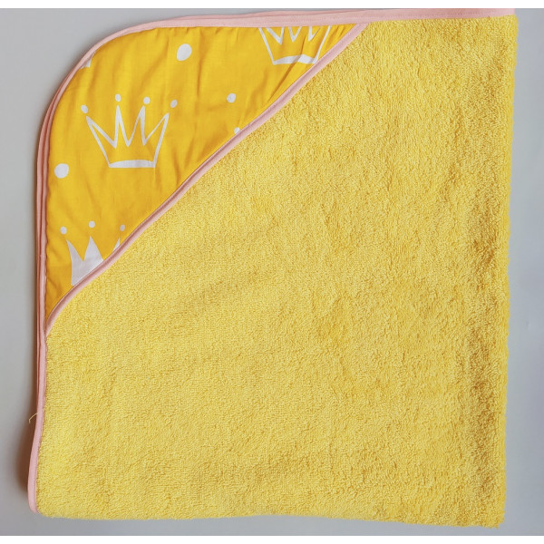 Corner for bathing yellow crown