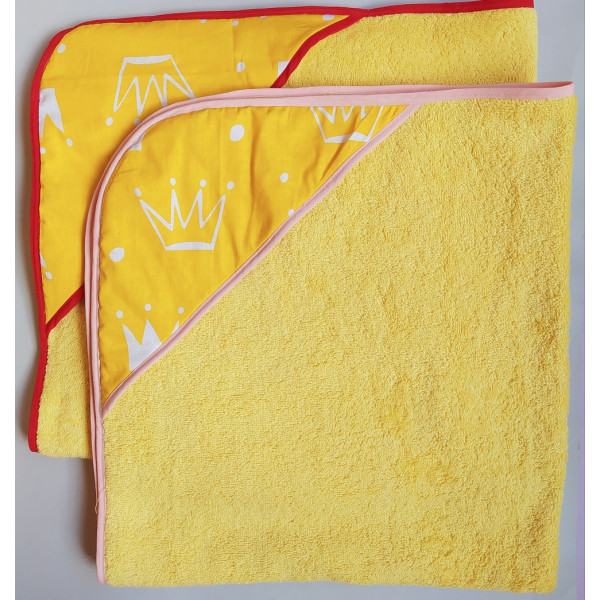 The corner for swimming is yellow