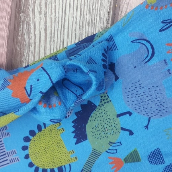 Zipper Man Dark Blue Dinosaur