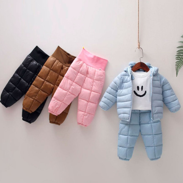 Demi-season set (jacket + pants) for children, Ears, brown