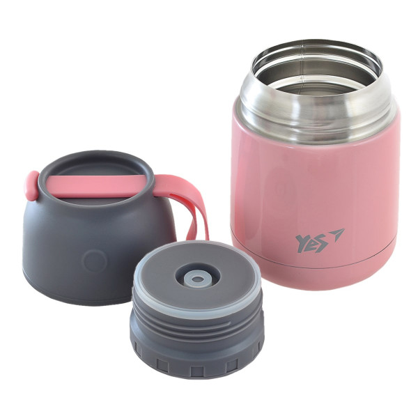 Thermos for food, pink