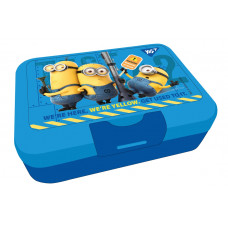 Контейнер для їжі Minions 450 мл з ложкою та виделкою